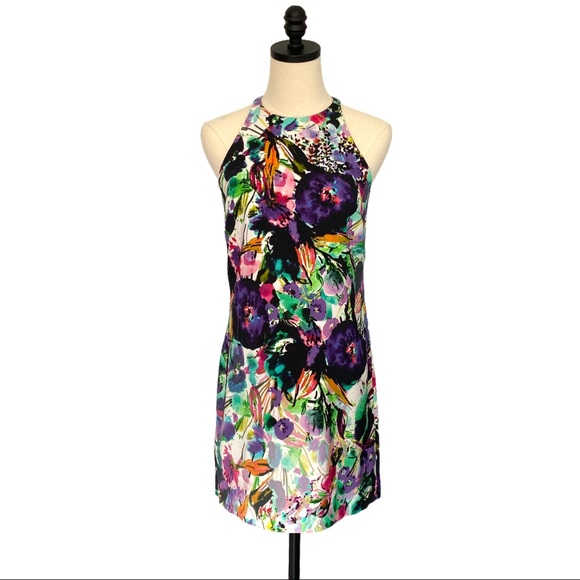 Nicole Miller Dresses & Skirts - Nicole Miller Artelier Silk Floral Halter Dress | 2